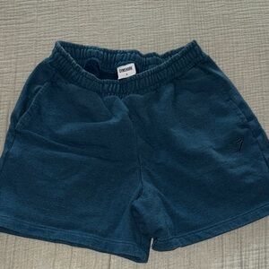 Gymshark Dark Teal Terry Athletic Shorts